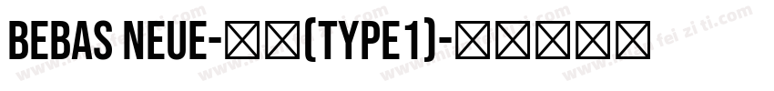 Bebas Neue-常规(type1)字体转换